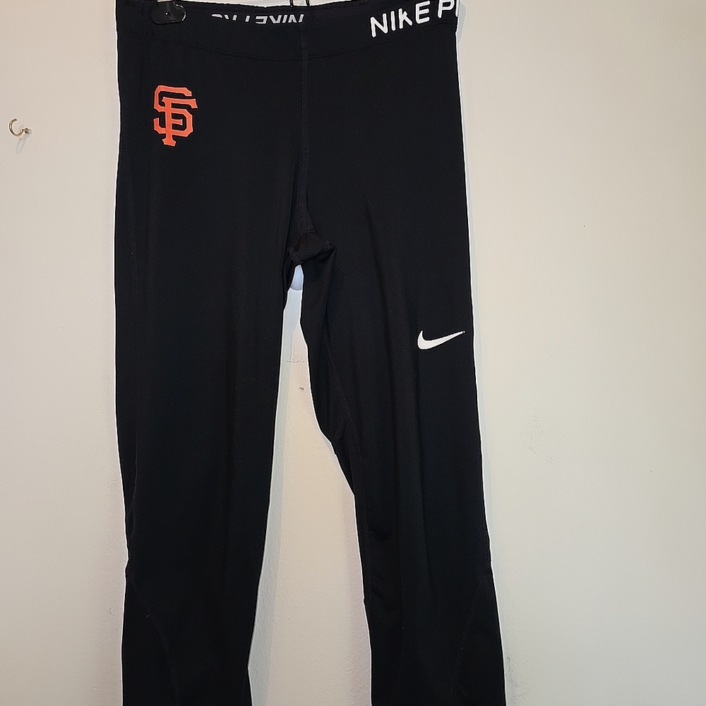 Nike Black Compression Leggings with Elastic Waistband
